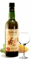 Ambrosia Honing-Kruidenwijn wit 75cl kopen bij Imkerij De Linde